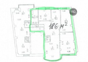 Миниатюра 5, 186м2 офис евро-ремонт у метро, 186 м², Москва, Тверской район, Трубная ул., д.23, строение 2