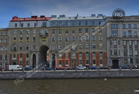 80 м2 с видом на Фонтанку, 80 м², Санкт-Петербург, Центральный район, Реки Фонтанки наб., д.54, литер А