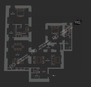 Миниатюра 5, Квартира класса De Luxe у Кремля, 201,5 м², Москва, Тверской район, Дмитровка М. ул., д.9