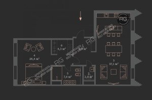 Миниатюра 5, Квартира класса De Luxe у Кремля, 87 м², Москва, Тверской район, Дмитровка М. ул., д.3