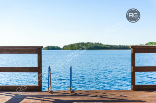 Участок на первой линии озера, 27,42 соток, Ленинградская область, Приозерский район, коттеджный посёлок Отрадная Бухта тер.