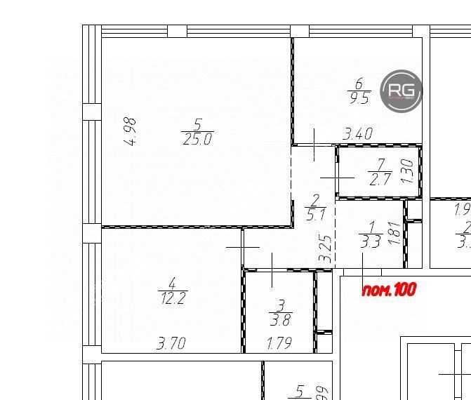 Миниатюра 43, Видовая 2х ком. кв. Бизнес Класса, 61,6 м², Москва, Алексеевский район, Новоалексеевская ул., д.16, к.4